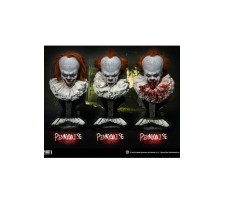 Stephen Kings It 2017 Busts 3-Pack 1/2 Pennywise Serious, Dominant and Surprised 42 cm