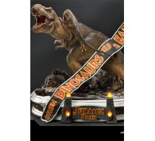 Jurassic Park Statue 1/8 T-Rex vs Velociraptors in the Rotunda 65 cm