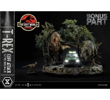 Jurassic Park The Lost World T-Rex Cliff Attack 1/15 Scale Statue Bonus Version