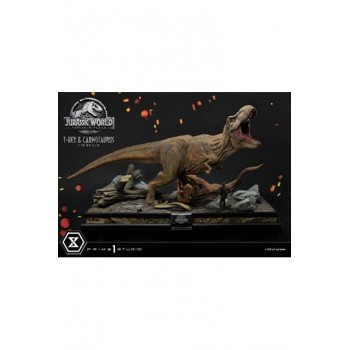 Jurassic World: Fallen Kingdom Statue 1/15 T-Rex and Carnotaurus 90 cm