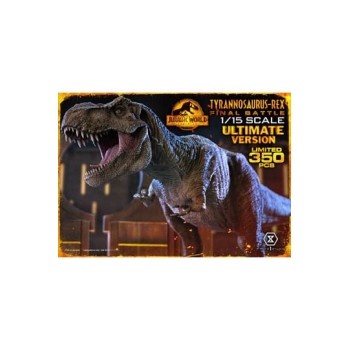 Jurassic World: Dominion Legacy Museum Collection Statue 1/15 Tyrannosaurus-Rex Final Battle Ultimate Version 38 cm