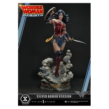 DC Comics Statue 1/3 Wonder Woman Rebirth Silver Armor Version 75 cm