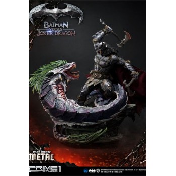 Dark Nights: Metal Statue Batman Versus Joker Dragon 87 cm