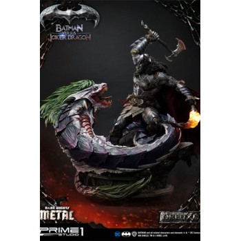 Dark Nights: Metal Statue Batman Versus Joker Dragon Deluxe Version 87 cm