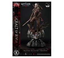 Witcher 3 Wild Hunt Statue 1/3 Geralt von Rivia Battle Damage Version 88 cm