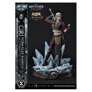 Witcher 3 Wild Hunt Statue 1/4 Cirilla Fiona Elen Riannon Alternative Outfit Deluxe Bonus Version 55 cm