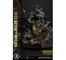 Batman Ultimate Premium Masterline Series Statue Batman Versus Killer Croc Deluxe Bonus Version 71 cm