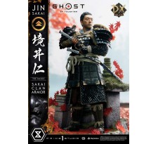 Ghost of Tsushima: Jin Sakai the Ghost Sakai Clan Armor 1/4 Scale Statue Deluxe Version 60 cm