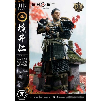 Ghost of Tsushima: Jin Sakai the Ghost Sakai Clan Armor 1/4 Scale Statue Deluxe Version 60 cm