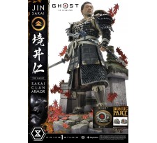 Ghost of Tsushima: Jin Sakai the Ghost Sakai Clan Armor 1/4 Scale Statue Deluxe Bonus Version 60 cm