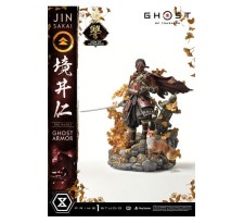 Ghost of Tsushima Statue 1/4 Jin Sakai, The Ghost Vow of Vengeance Ghost Armor 58 cm