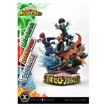 My Hero Academia Statue Midoriya with Bakugo and Todoroki 69 cm