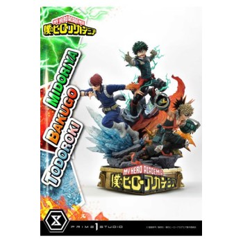 My Hero Academia Statue Midoriya with Bakugo and Todoroki 69 cm