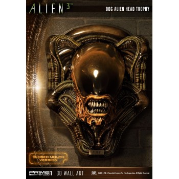 Alien 3 Dog Alien Head Trophy Closed Mouth Version Statue