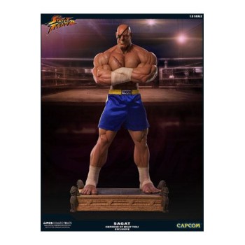 Street Fighter Statue 1/3 Sagat PCS Emperor of Muay Thai Exclusive 93 cm