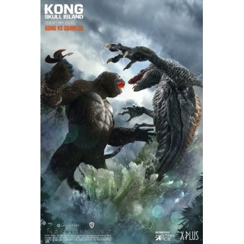 Kong Skull Island Deform Real Series Statues Kong vs Skull Crawler Deluxe Version 32 cm