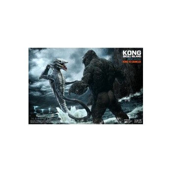 Kong Skull Island Deform Real Series Statues Kong vs Skull Crawler Normal Version 32 cm