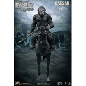 Dawn of the Planet of the Apes Soft Vinyl Statue Caesar with Spear 39 cm