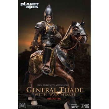Planet of the Apes Statue General Thade with Horse 30 cm