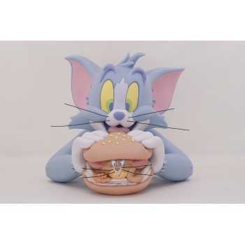 Tom and Jerry Exclusive Tom and Jerry Burger Vinyl Bust Lagoon Blue Version