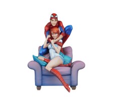 Marvel Maquette Spider-Man & Mary Jane by J. Scott Campbell 32 cm