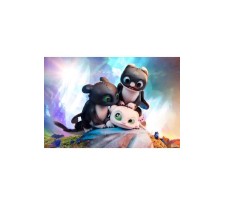 How to Train Your Dragon Dart with Pouncer and Ruffrunner Statue