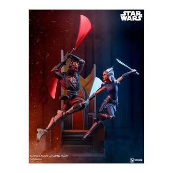 Star Wars: The Clone Wars Diorama Ahsoka Tano vs Darth Maul 51 cm