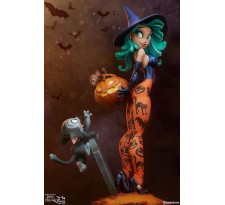 Happy HallowQueens Collection Statue Pumpkin Witch by Chris Sanders 34 cm