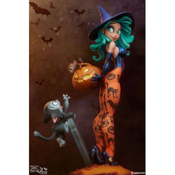 Happy HallowQueens Collection Statue Pumpkin Witch by Chris Sanders 34 cm