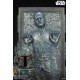 Star Wars Premium Format Statue Boba Fett and Han Solo in Carbonite 70 cm