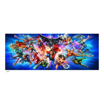 DC Comics Art Print Justice League: The World s Greatest Super Heroes 46 x 102 cm unframed