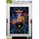 Marvel Art Print Thanos & Infinity Gauntlet by Fabian Schlaga 61 x 46 cm - unframed