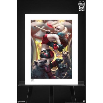 DC Comics Art Print Harley Quinn Hell on Wheels! 46 x 61 cm unframed