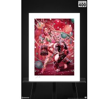 DC Comics Art Print Harley Quinn & Poison Ivy 46 x 61 cm unframed