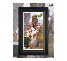 Marvel Art Print Spider-Man vs Sinister Six 43 x 74 cm unframed