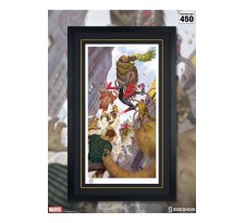 Marvel Art Print Spider-Man vs Sinister Six 43 x 74 cm unframed