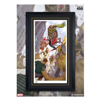 Marvel Art Print Spider-Man vs Sinister Six 43 x 74 cm unframed