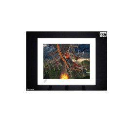 Original Artist Series Art Print Eruption by Vincent Hie 41 x 51 cm unframed