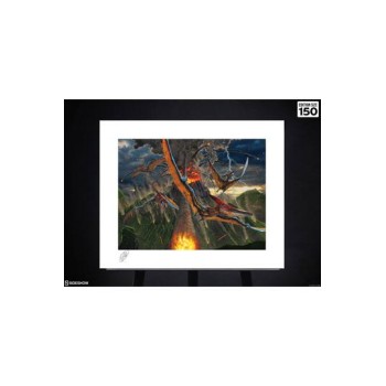Original Artist Series Art Print Eruption by Vincent Hie 41 x 51 cm unframed
