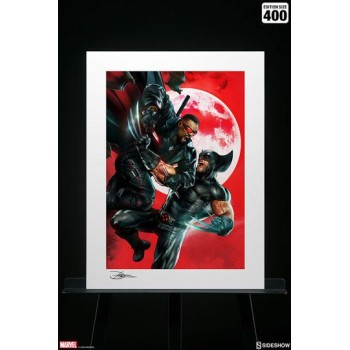 Marvel Art Print Wolverine vs Blade 46 x 61 cm unframed