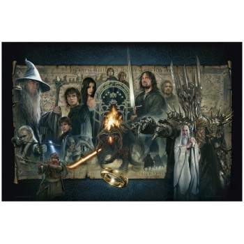 Lord of the Rings Fine Art Print Giclee The Fellowship of the Ring 61 x 91 cm