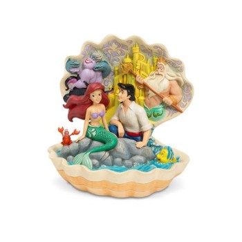Disney Statue Shell Scene (The Little Mermaid) 20 cm