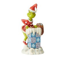 How the Grinch Stole Christmas Statue Grinch Climbing in the Chimney by Jim Shore 23 cm