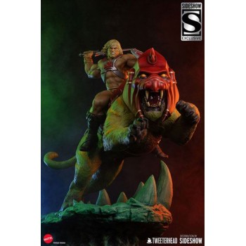 Masters of the Universe Statue He-Man and Battle Cat Classic Deluxe 59 cm