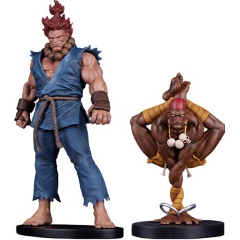 Street Fighter: Akuma and Dhalsim 1:10 Scale Statue Set