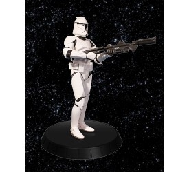 Star Wars White Clone Trooper Deluxe Statue