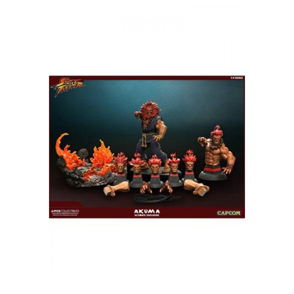 Street Fighter Mixed Media Statue 1/4 Akuma Ultimate Exclusive 58 cm  Cartoon Doll Toys