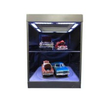 Display Case with Lighting for Model Cars (black)