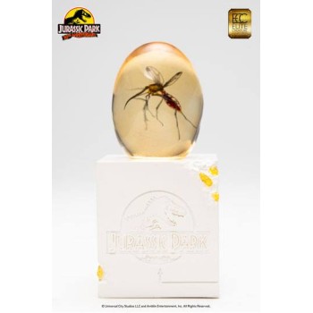 Jurassic Park Statue Elephant Mosquito in Amber 10 cm