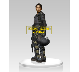 The Walking Dead Glenn in Riot Gear Statue